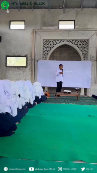 PERMATA 1447 H Penguatan Taqwa dan Akhlak melalui Pembiasaan Ibadah serta Dakwah Digital  di MTs Assa’id Blado