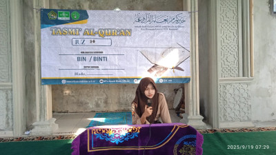 Khatam Juz 30, Dua Siswa MTs Assa’id Blado Tampilkan Tasmi’ Al-Qur’an